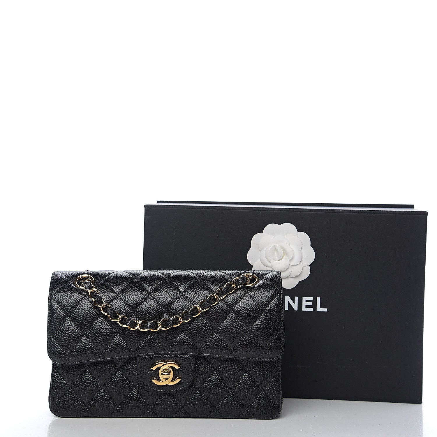 Chanel Caviar Quilted Small Double Flap Black 10 of 10