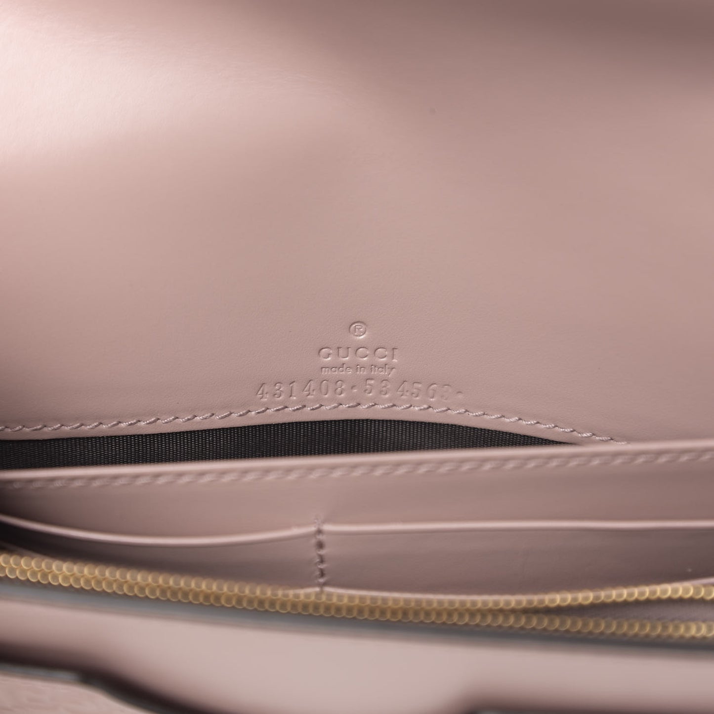 Guccissima Signature Bowy Chain Wallet Dark Cipria