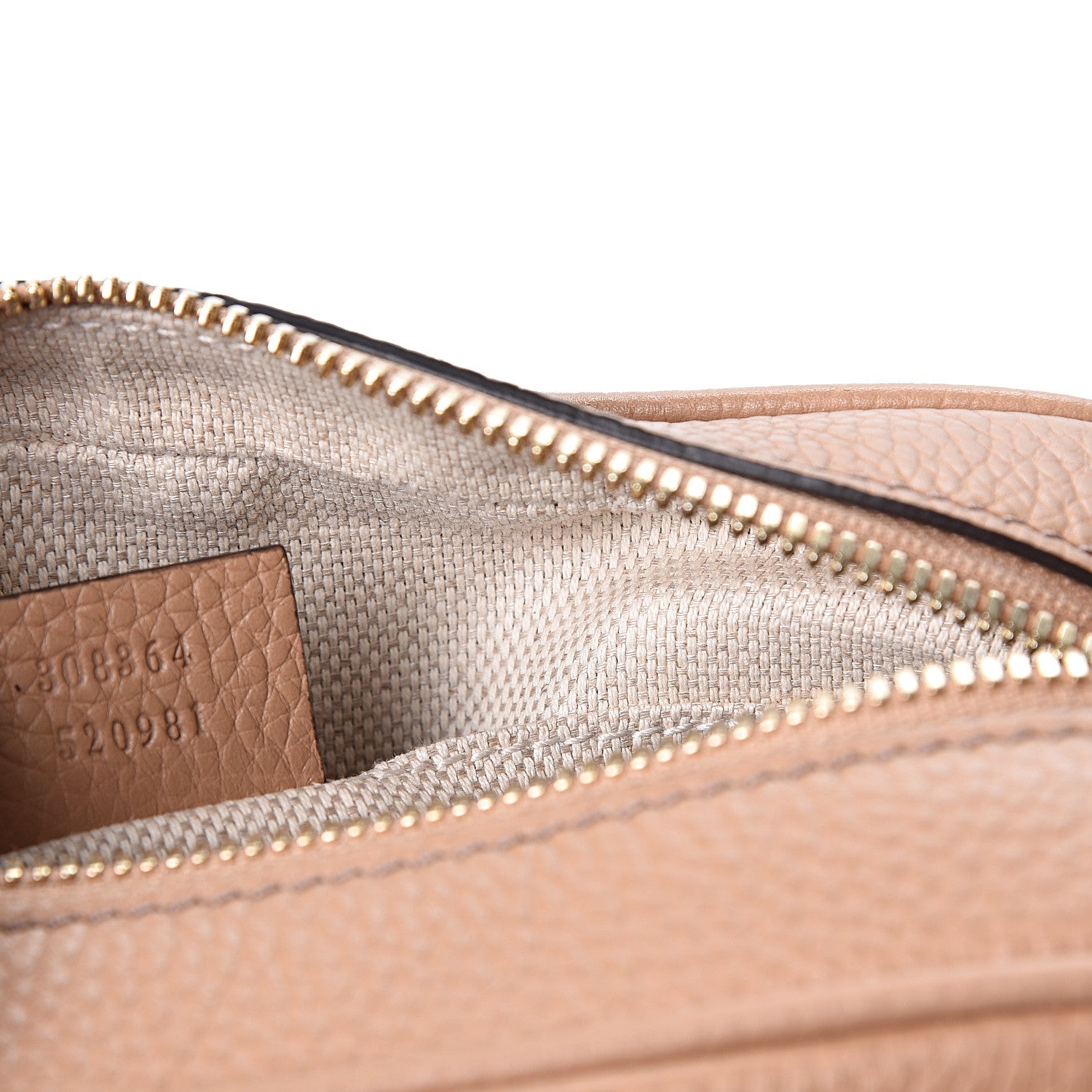 Gucci Pebbled Calfskin Small Soho Disco Bag Rose Beige 6 of 9