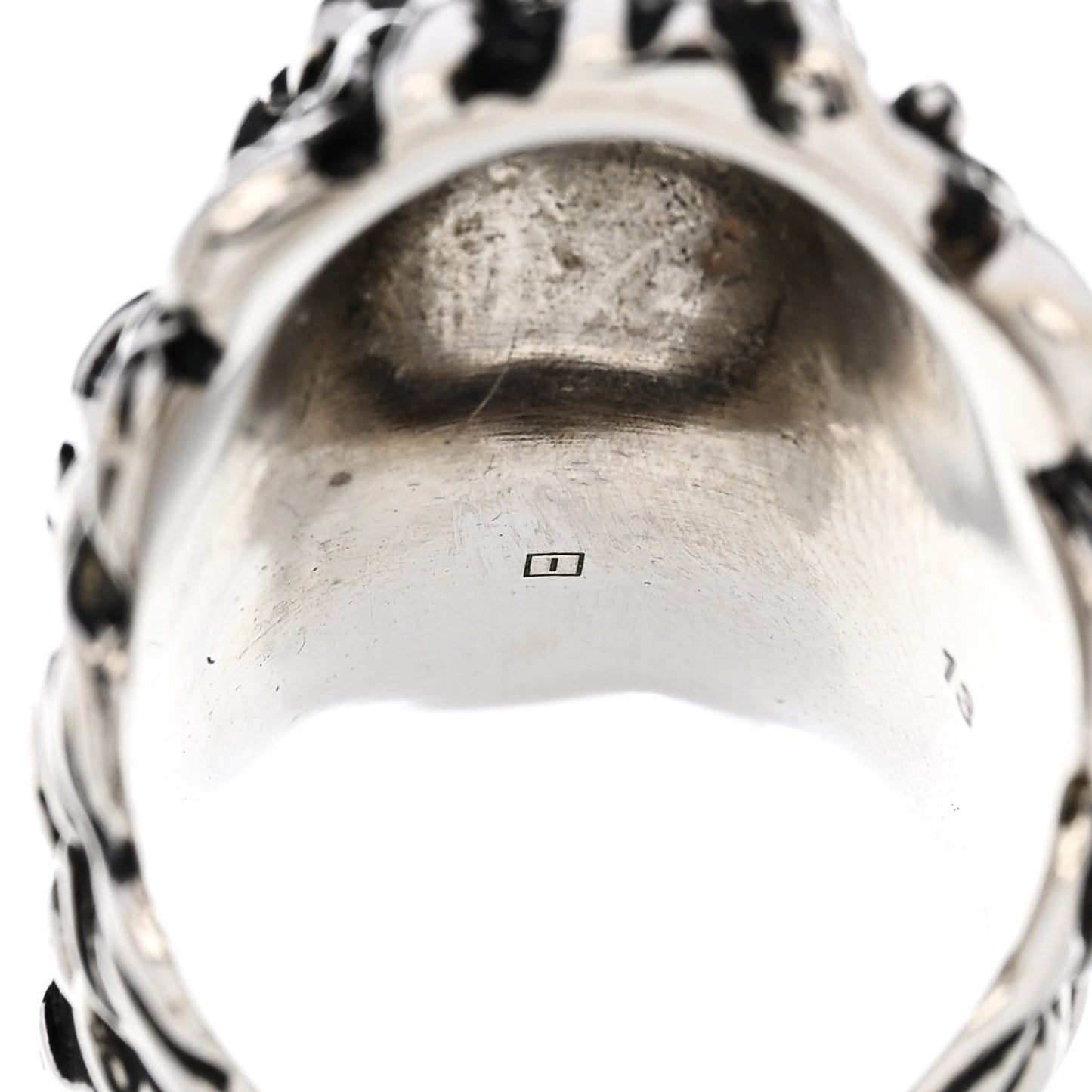 Metal Crystal Lion Head Ring 6.25 Pink Silver