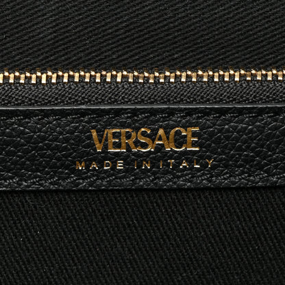 Versace Grained Calfskin Small La Medusa Tote Bag Black 8 of 16