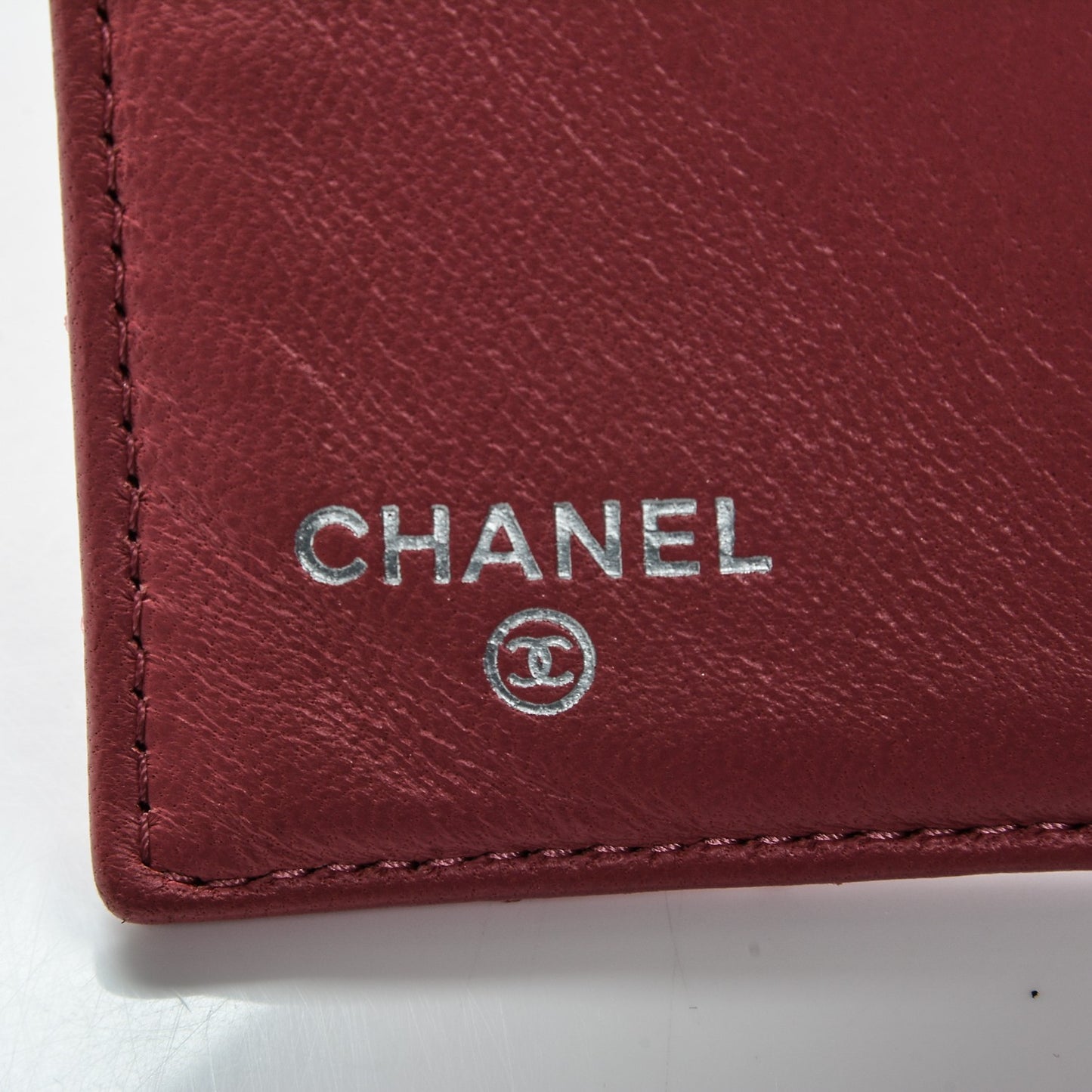 Lambskin Quilted Compact French Flap Wallet Pink