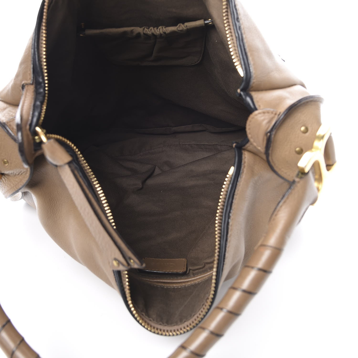 Chloe Calfskin Braided Large Marcie Hobo Nut 5 of 17