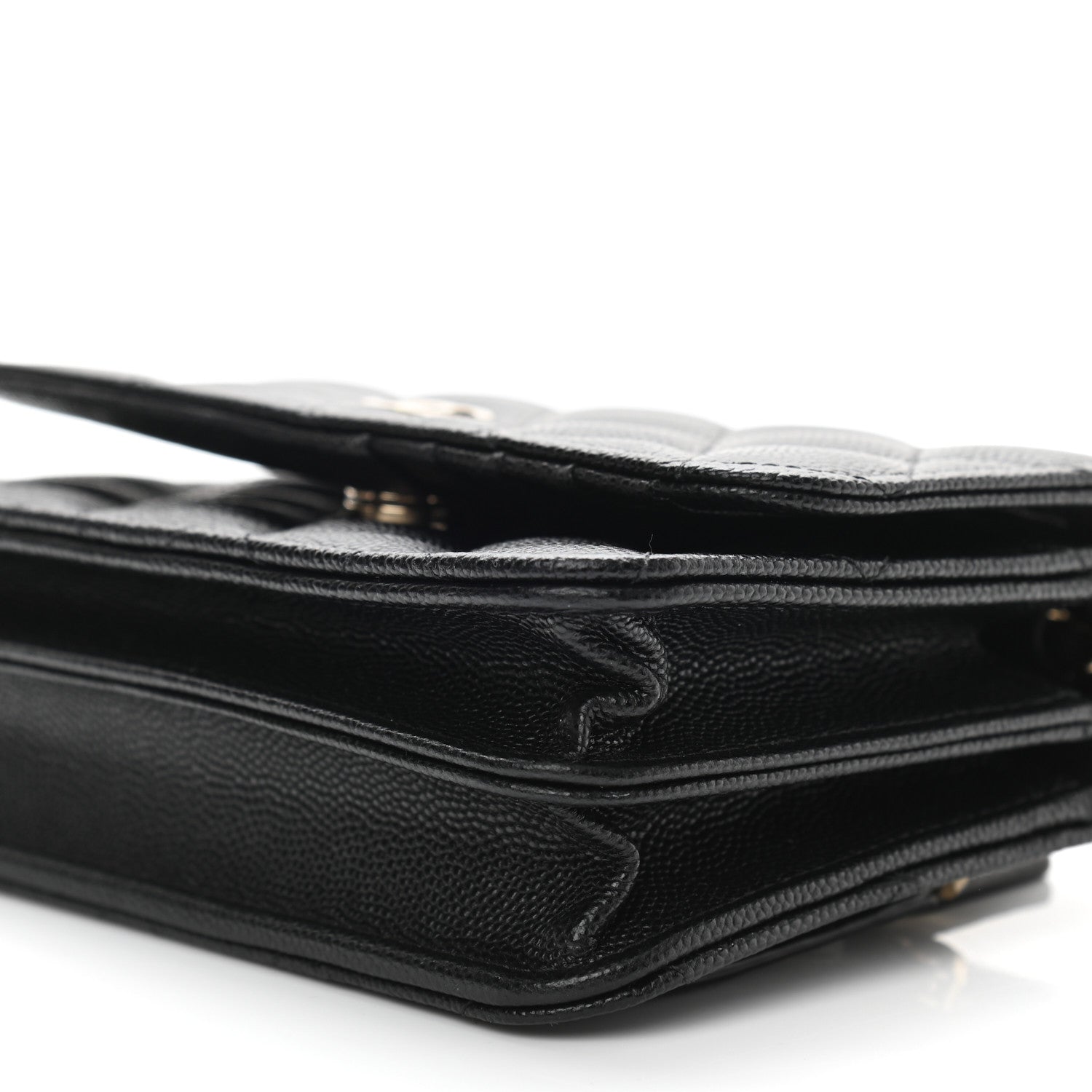 Chanel Caviar Quilted Mini Wallet On Chain WOC Black 10 of 11
