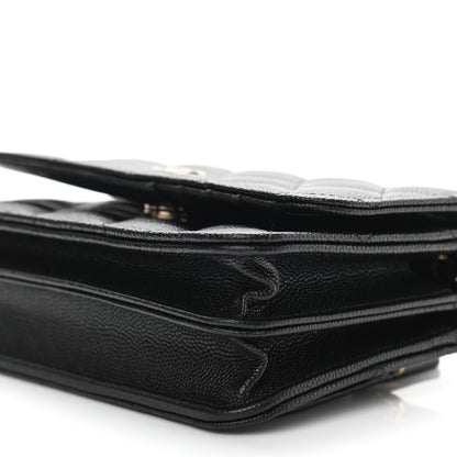 Chanel Caviar Quilted Mini Wallet On Chain WOC Black 10 of 11