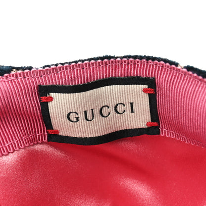 Gucci Velvet GG Monogram Baseball Hat M Blue 9 of 9