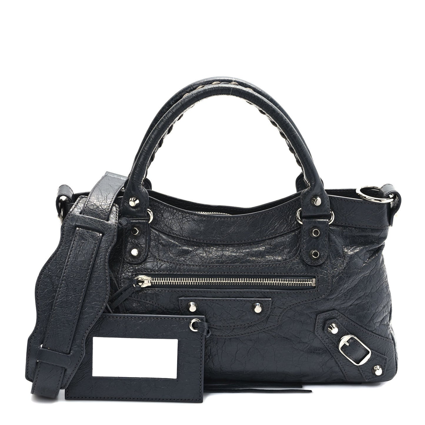 Agneau Classic Silver Hardware First Gris Fossile