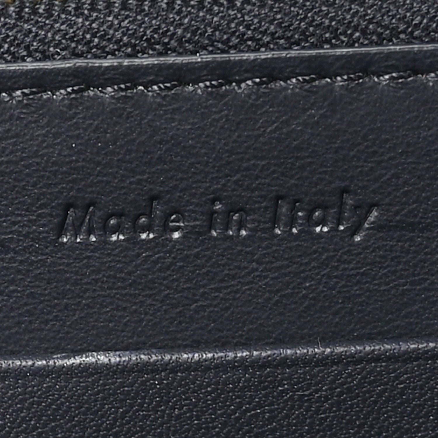 Celine Smooth Calfskin Trotteur Clutch Navy Blue Red 7 of 7