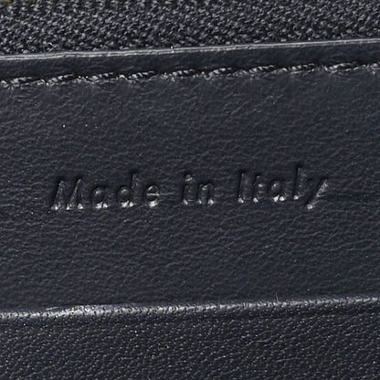 Celine Smooth Calfskin Trotteur Clutch Navy Blue Red 7 of 7