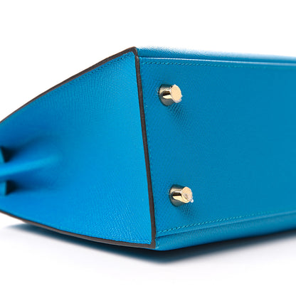 Hermes Epsom Kelly Sellier 25 Bleu Zanzibar 7 of 8