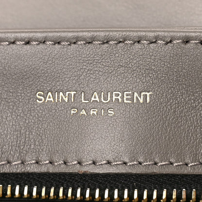 Saint Laurent Calfskin Y Quilted Monogram Toy Loulou Crossbody Bag Taupe 6 of 8