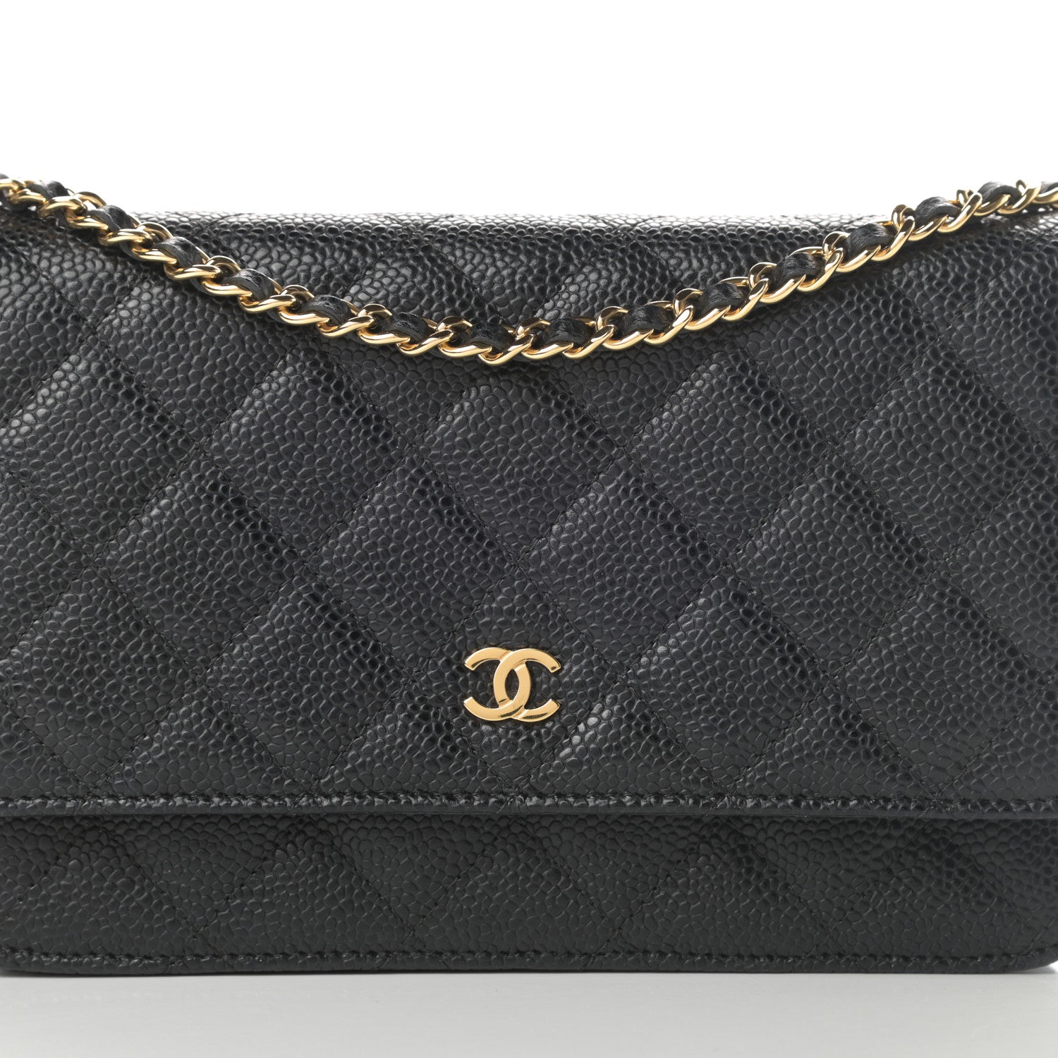 Chanel Caviar Quilted Wallet On Chain WOC Black 9 of 12