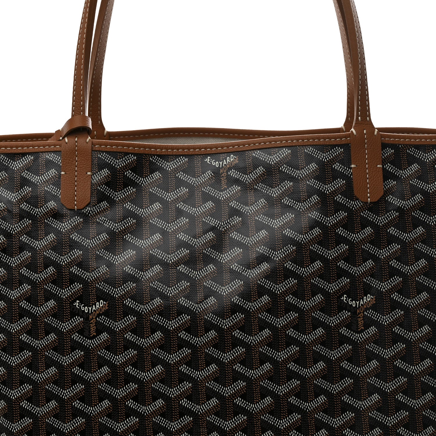 Goyard Goyardine Saint Louis GM Black Gold 9 of 11