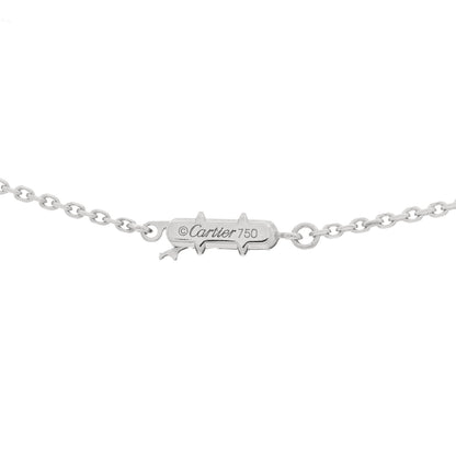 Cartier 18K White Gold Diamond Small Hearts and Symbols Pendant Necklace 3 of 3