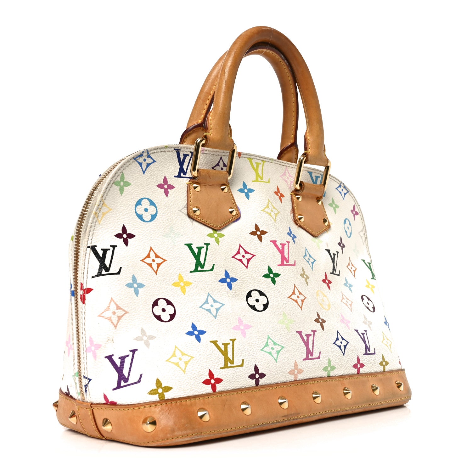 Louis Vuitton Monogram Multicolor Alma White 3 of 9