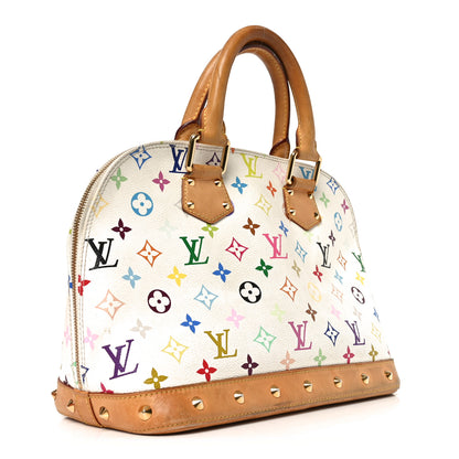 Louis Vuitton Monogram Multicolor Alma White 3 of 9