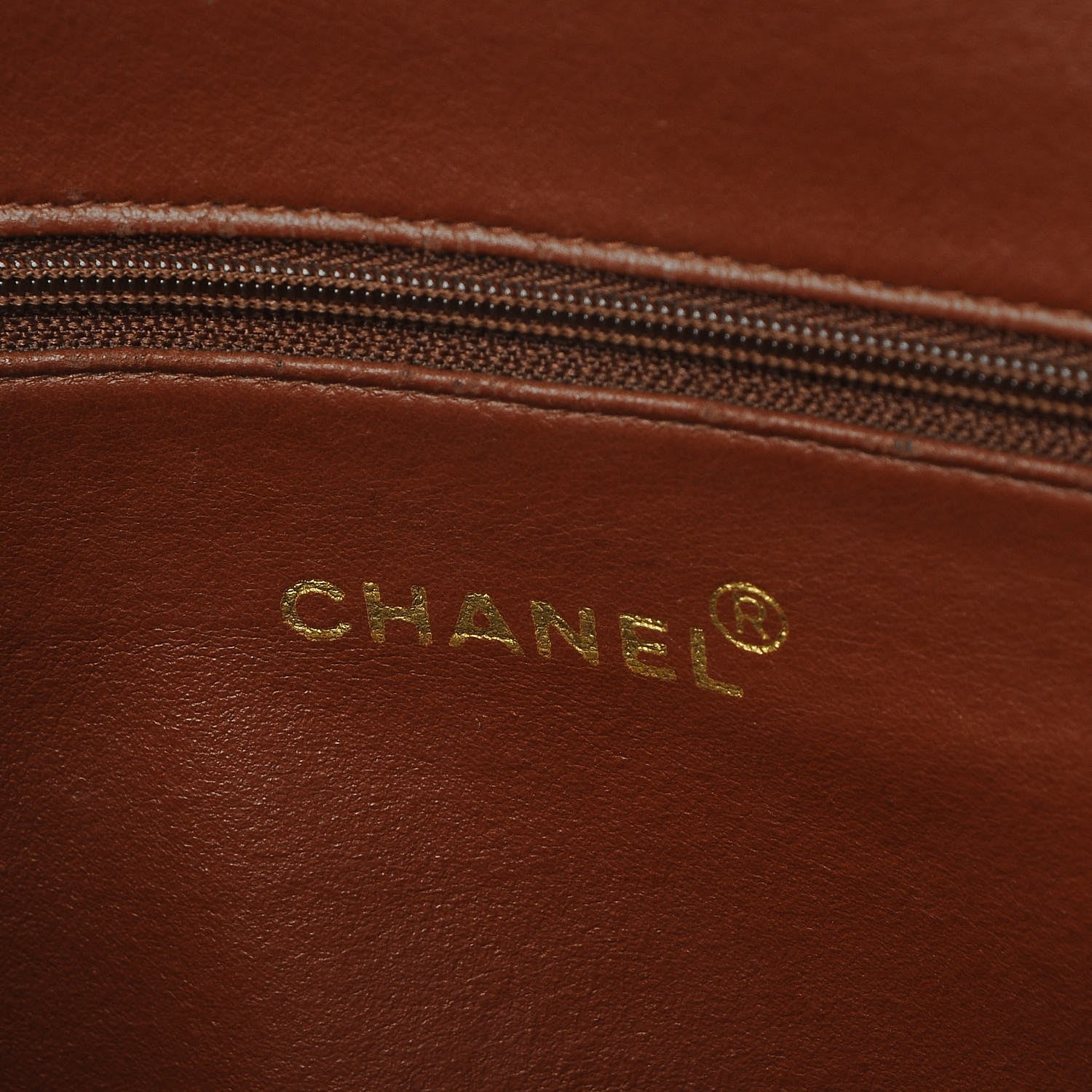 Chanel Caviar Large CC Shoulder Bag Brown 6 of 7