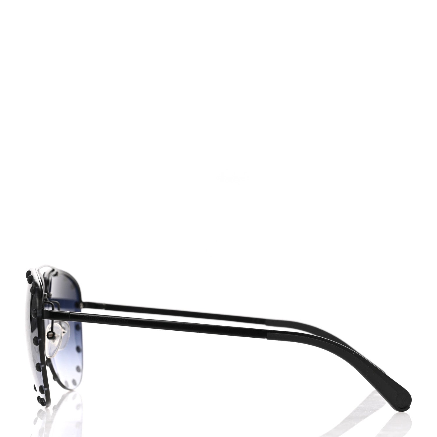 Louis Vuitton Monogram The Party Aviator Sunglasses Z0973U Black 3 of 11