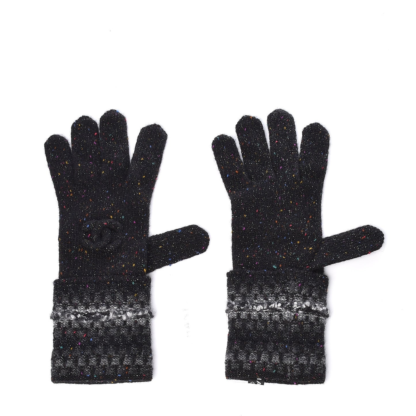 Cashmere Viscose Gloves Black