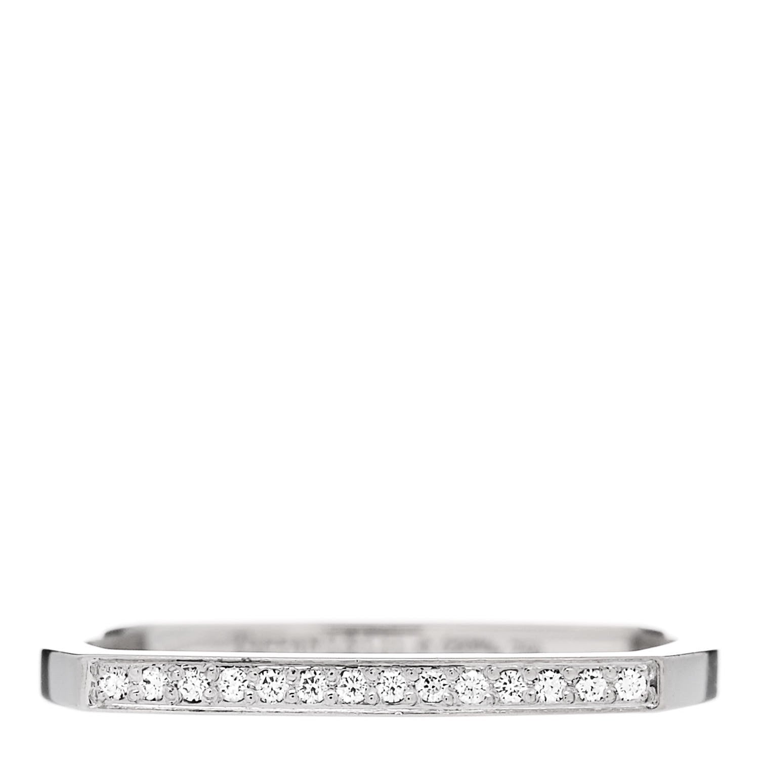 Tiffany 18K White Gold Diamond Frank Gehry Torque Micro Ring 53 6.5 1 of 4