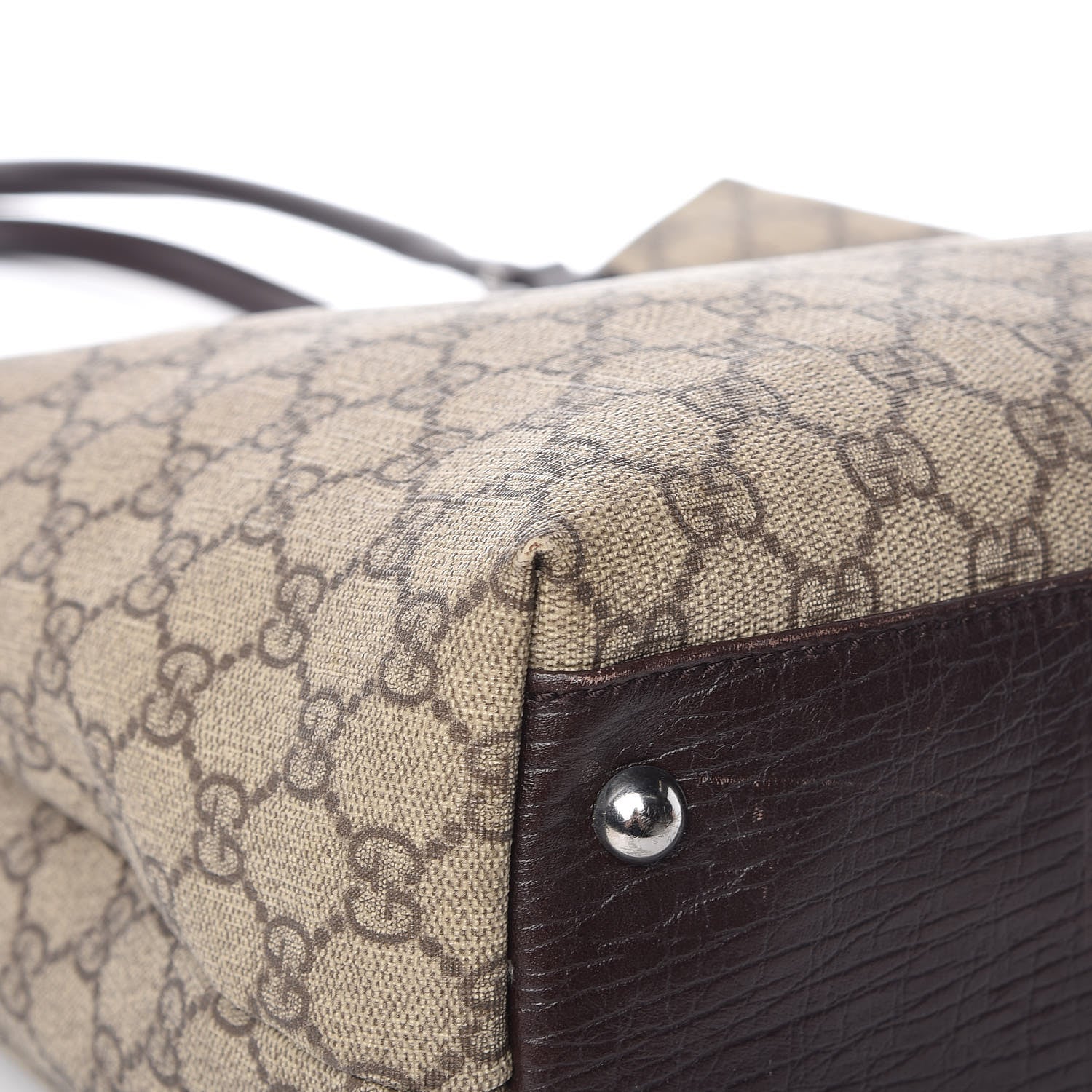 Gucci GG Plus Monogram Small Vertical Tote Dark Brown 9 of 16