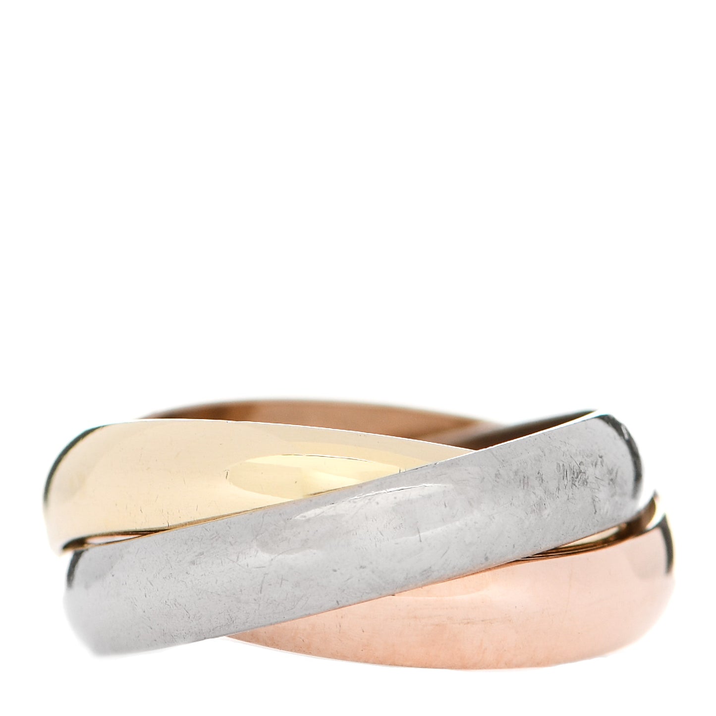 18K Pink Yellow White Gold Classic Trinity Ring 47 4