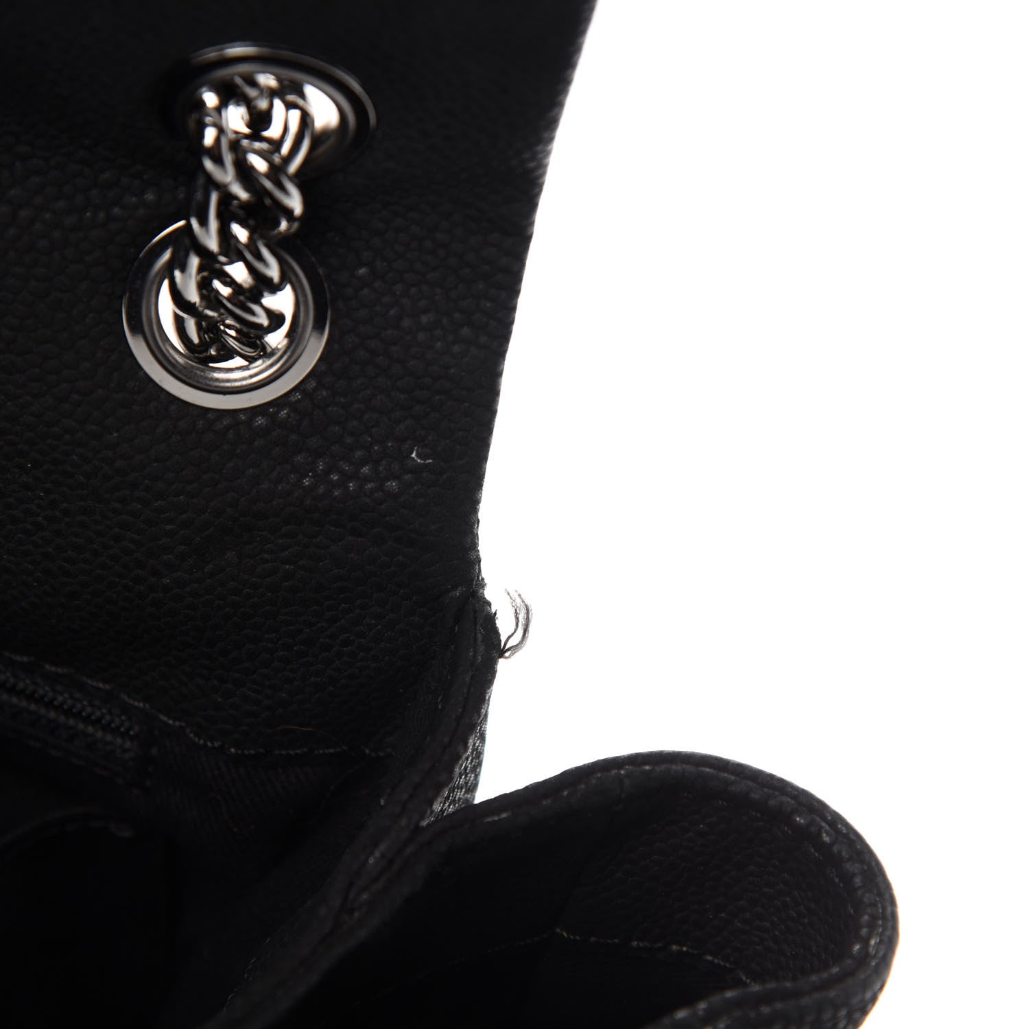 Chanel Iridescent Caviar Quilted Medium Lady Pearly Flap Black 8 of 11