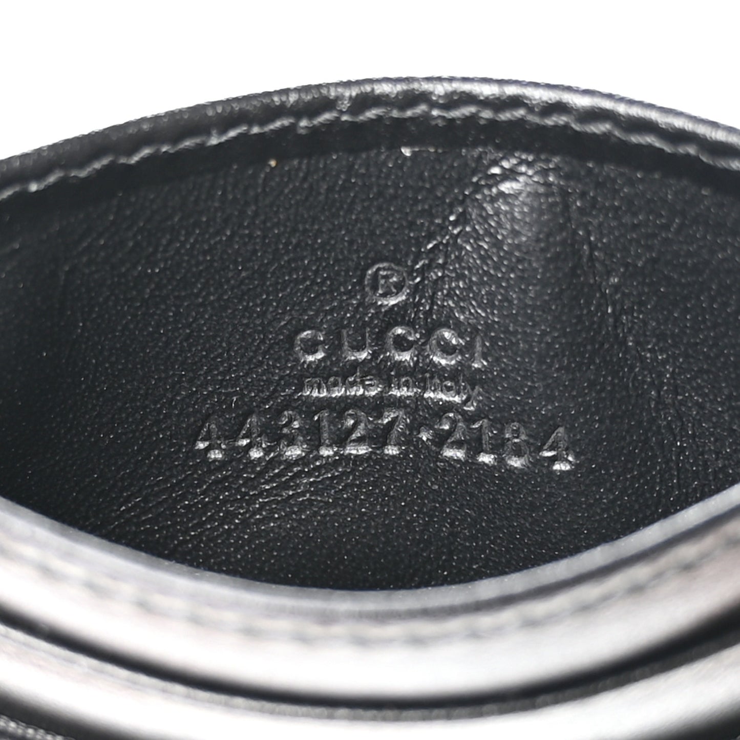 Calfskin Matelasse GG Marmont Card Holder Black