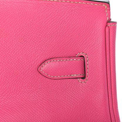 Hermes Epsom Candy Birkin 35 Rose Tyrien Rubis 10 of 32