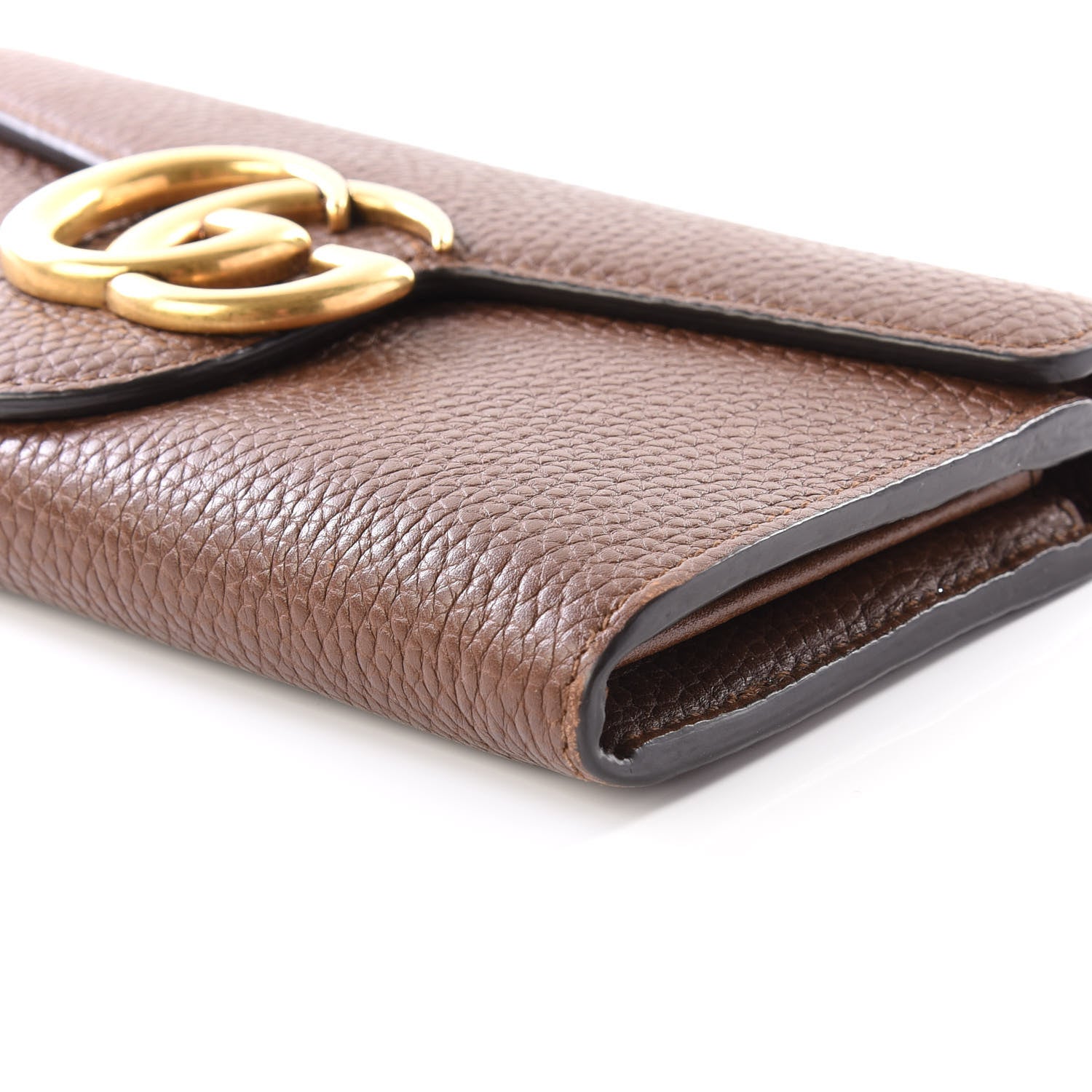 Gucci Cellarius Calfskin GG Marmont Continental Wallet Nut Brown 6 of 8