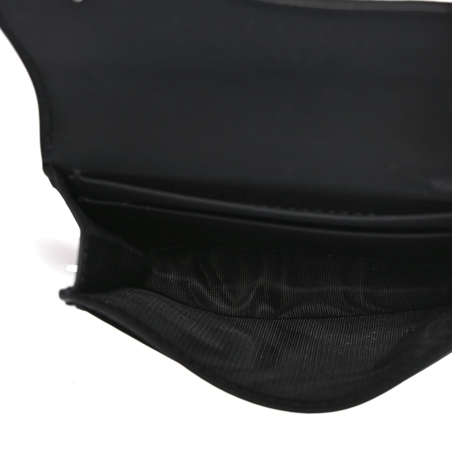 Ultra Matte Calfskin Saddle Card Holder Black
