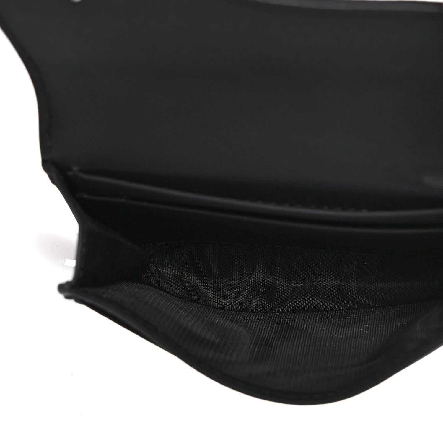 Christian Dior Ultra Matte Calfskin Saddle Card Holder Black 5 of 11