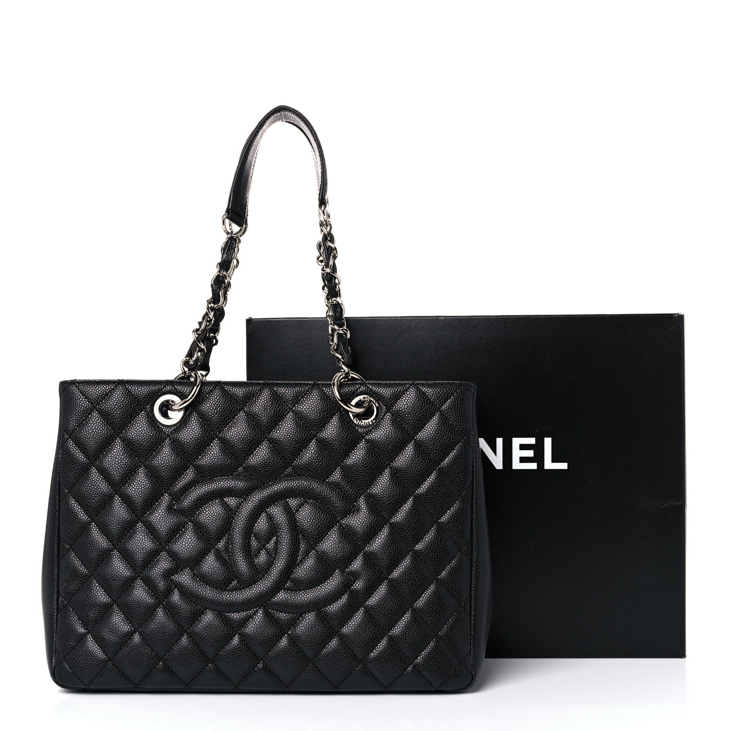 Chanel Caviar Quilted Grand Shopping Tote GST Black 18 of 18