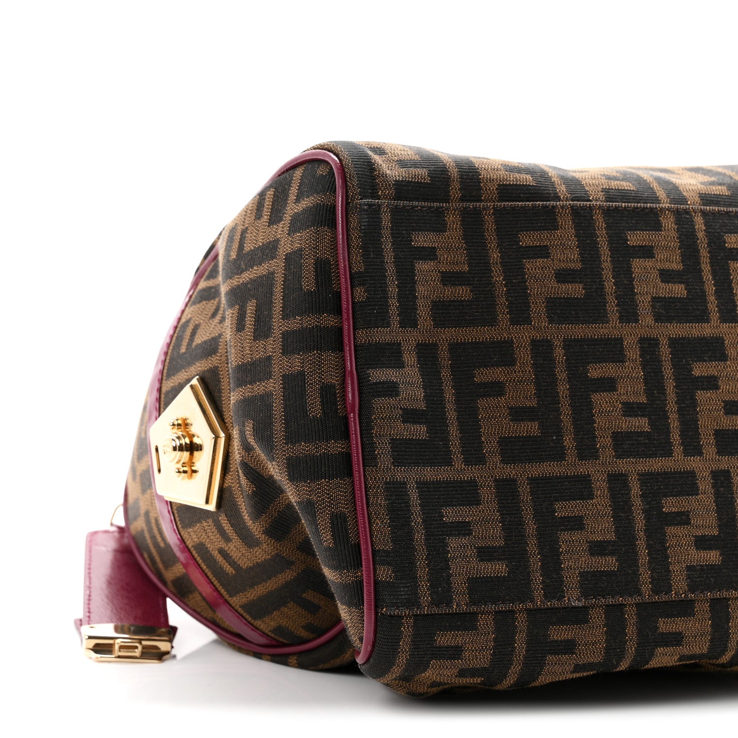 Fendi Zucca Medium Chef Boston Fuchsia 8 of 9