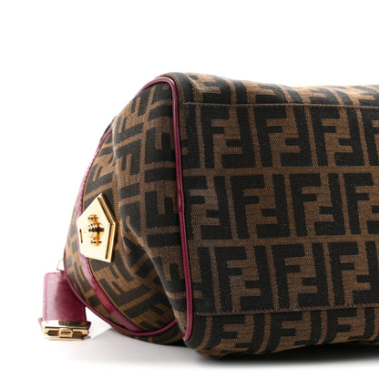 Fendi Zucca Medium Chef Boston Fuchsia 8 of 9