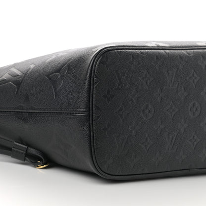 Louis Vuitton Empreinte Monogram Giant Neverfull MM Black 9 of 10