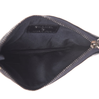 Chanel Lambskin Chevron Quilted Studded Small Cosmetic Case Dark Navy 5 of 8