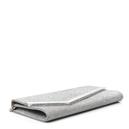Jimmy Choo Glitter Emmie Clutch Silver 4 of 9