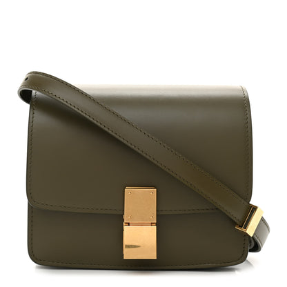 Celine Box Calfskin Small Classic Box Flap Bag Army Green 1 of 9