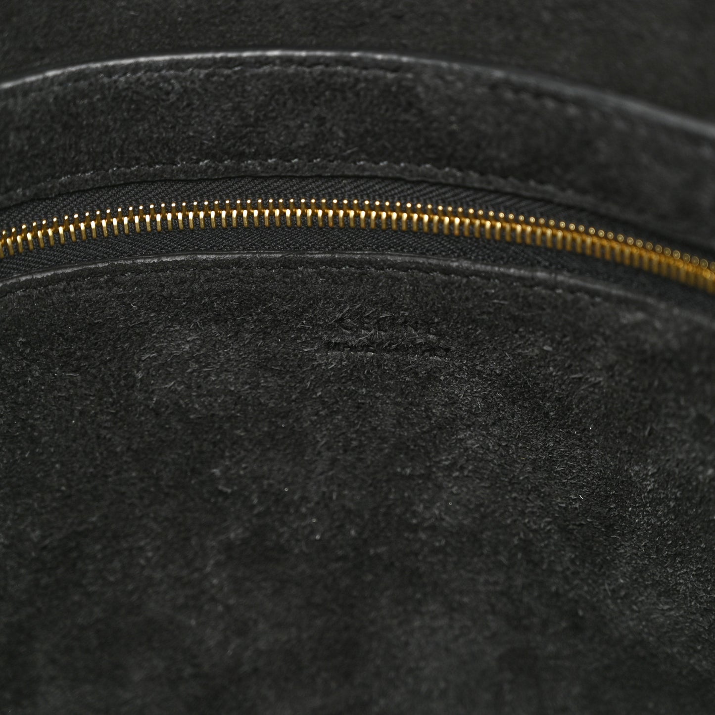 Soft Grained Calfskin Sangle Bucket Bag Black