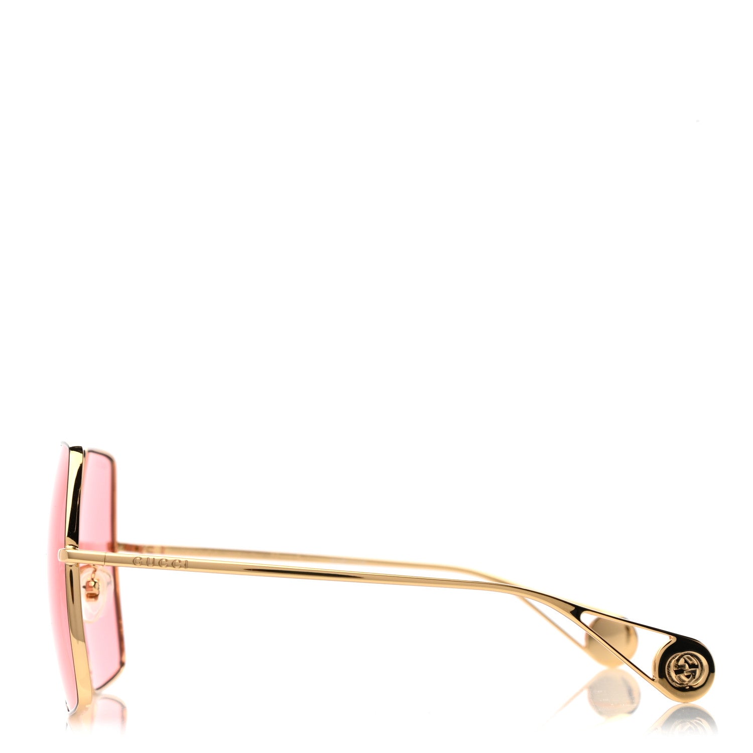 Gucci Square Frame GG0536S Sunglasses Gold 3 of 8