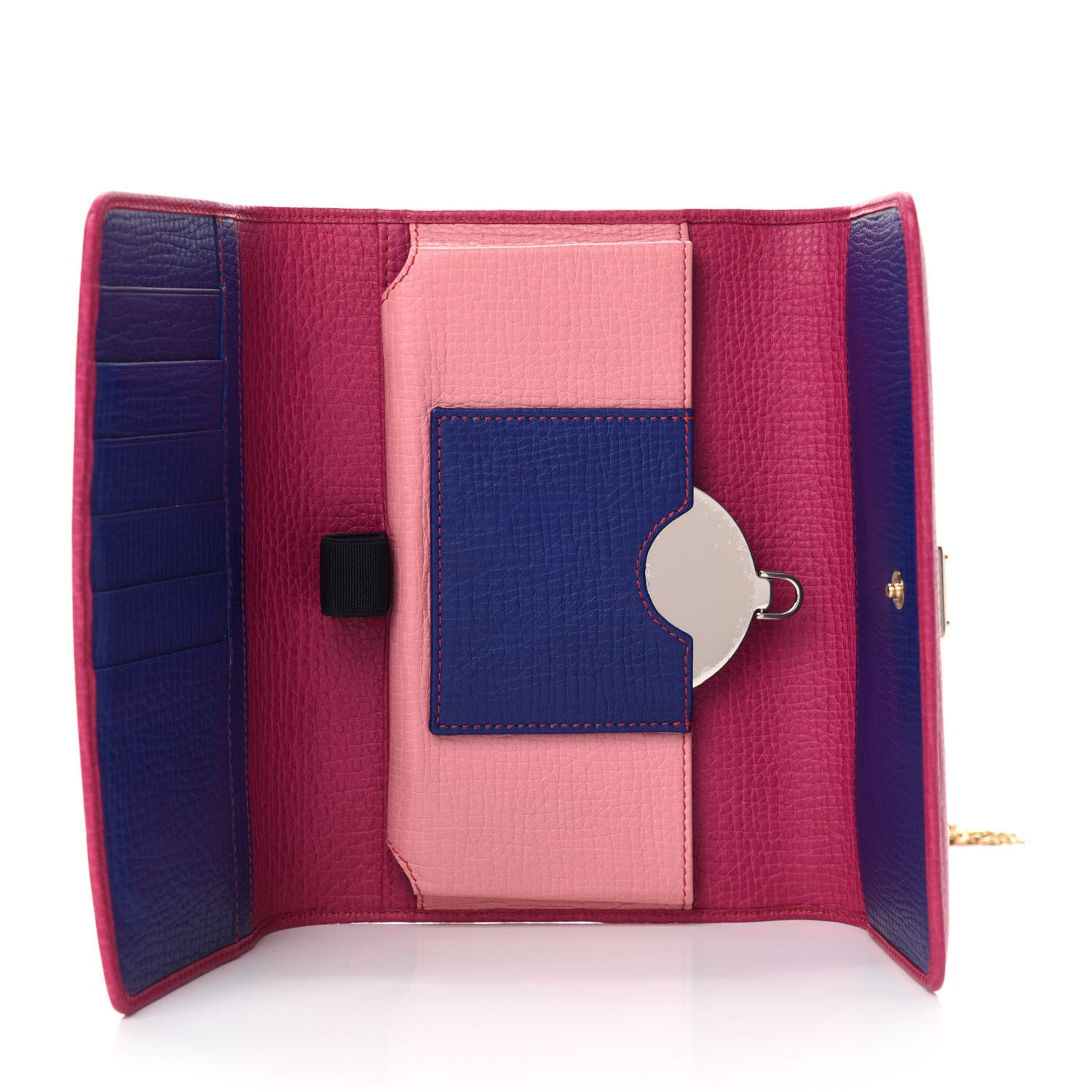 Dolce & Gabbana Dauphine Wallet On Chain Pink Purple 6 of 13