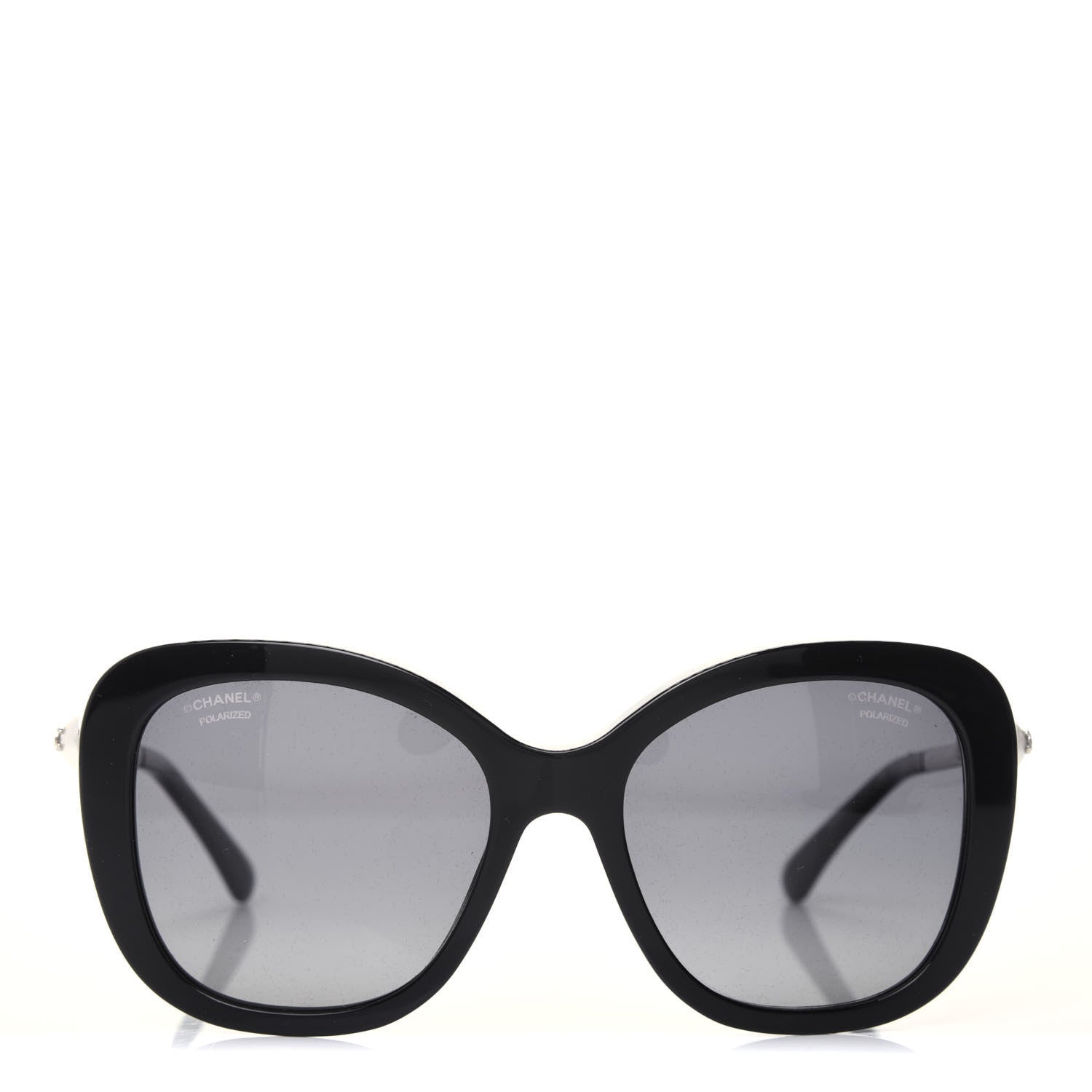 Chanel Acetate Pearl Polarized Sunglasses 5339-H Black 2 of 8