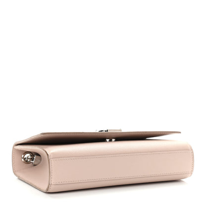 Saint Laurent Grain De Poudre Small Monogram Kate Satchel Marble Pink 4 of 11