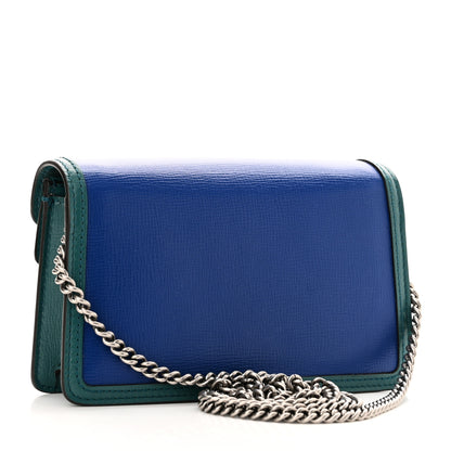 Gucci Azalea Calfskin Enamel Super Mini Dionysus Shoulder Bag Imperial Blue Pavone 3 of 9