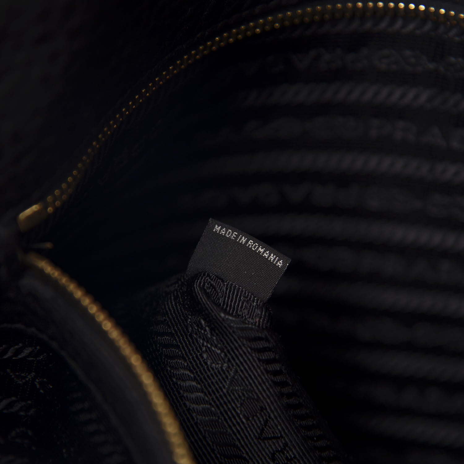 Prada Vitello Daino Side Zip Tote Black 11 of 15