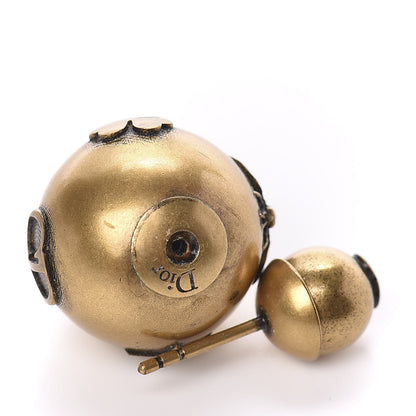 Christian Dior Metal Bee Mise En Dior Tribal Earrings Gold 3 of 3