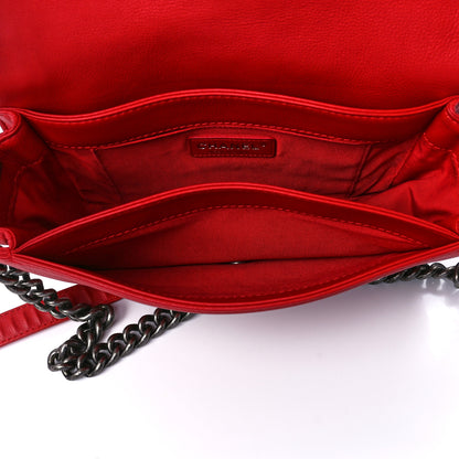 Chanel Calfskin Medium Boy Reverso Flap Red 6 of 13