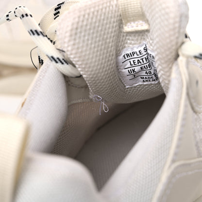Balenciaga Fabric Mesh Clear Sole Womens Triple S Sneakers 40 White 9 of 13