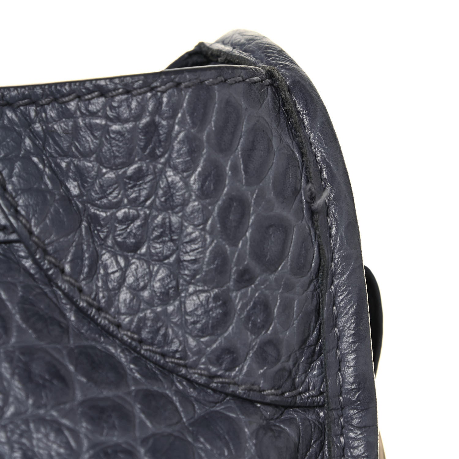 Balenciaga Calfskin Crocodile Embossed Giant 12 Gold Hardware City Gris Beton 13 of 13